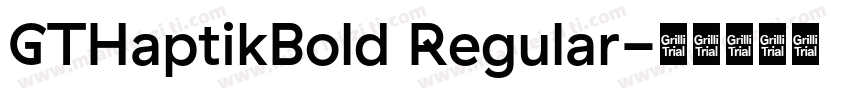GTHaptikBold Regular字体转换